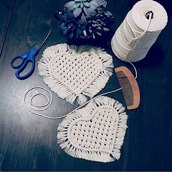 NEW [5pc] @soul_embellish Handwoven Macramé Coasters Furniture Savers Home Decor - Picture 5 of 16